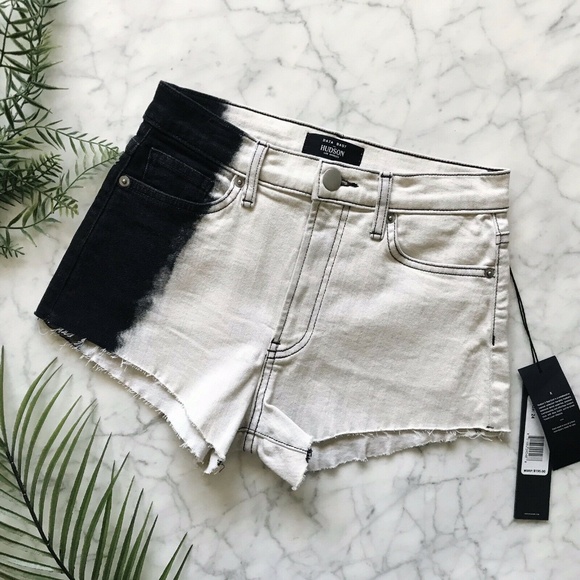 Hudson Jeans Pants - New Hudson Super Stretch Ombre Dip Dye Shorts